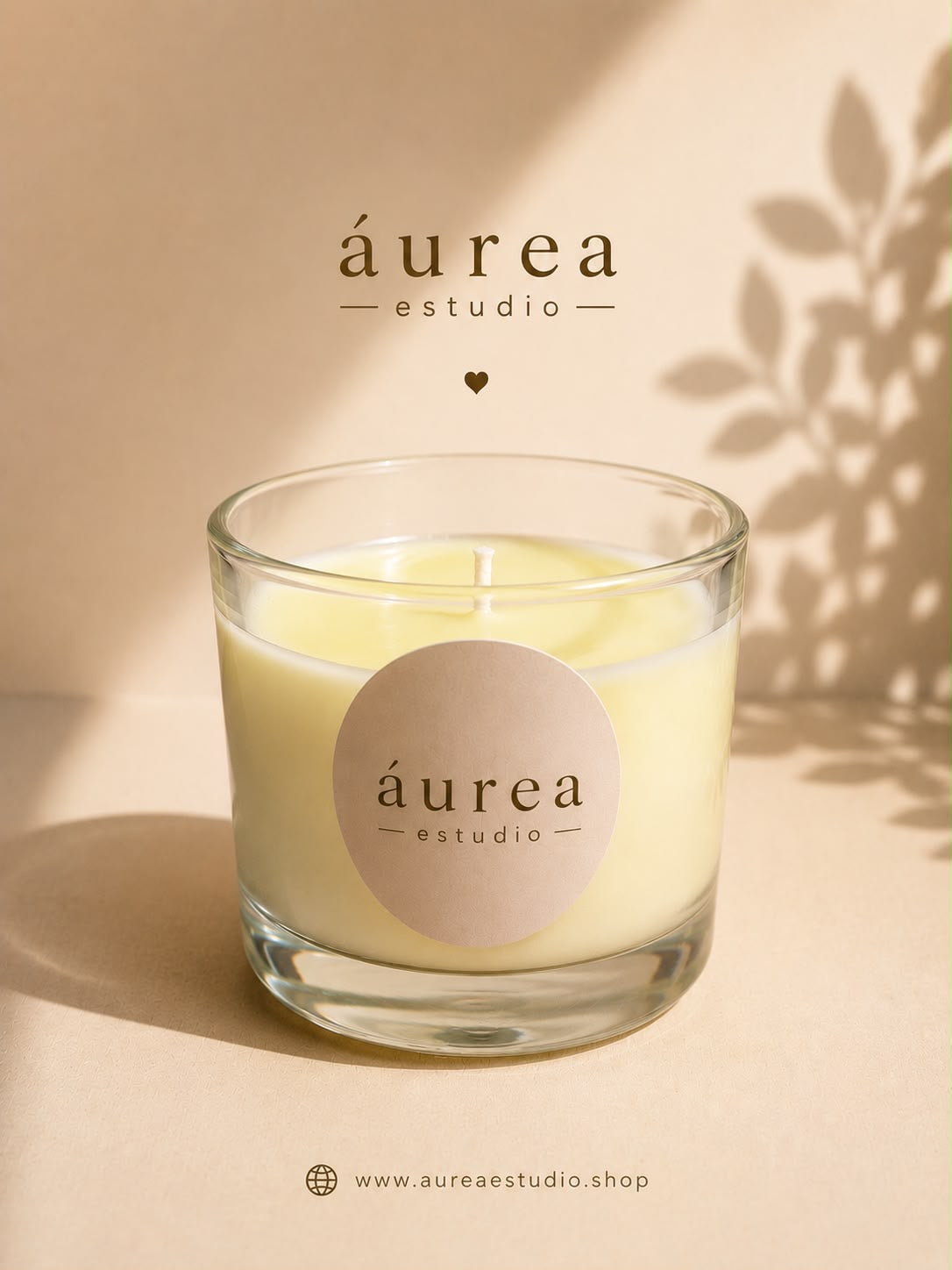 Vela Artesanal Mandarina