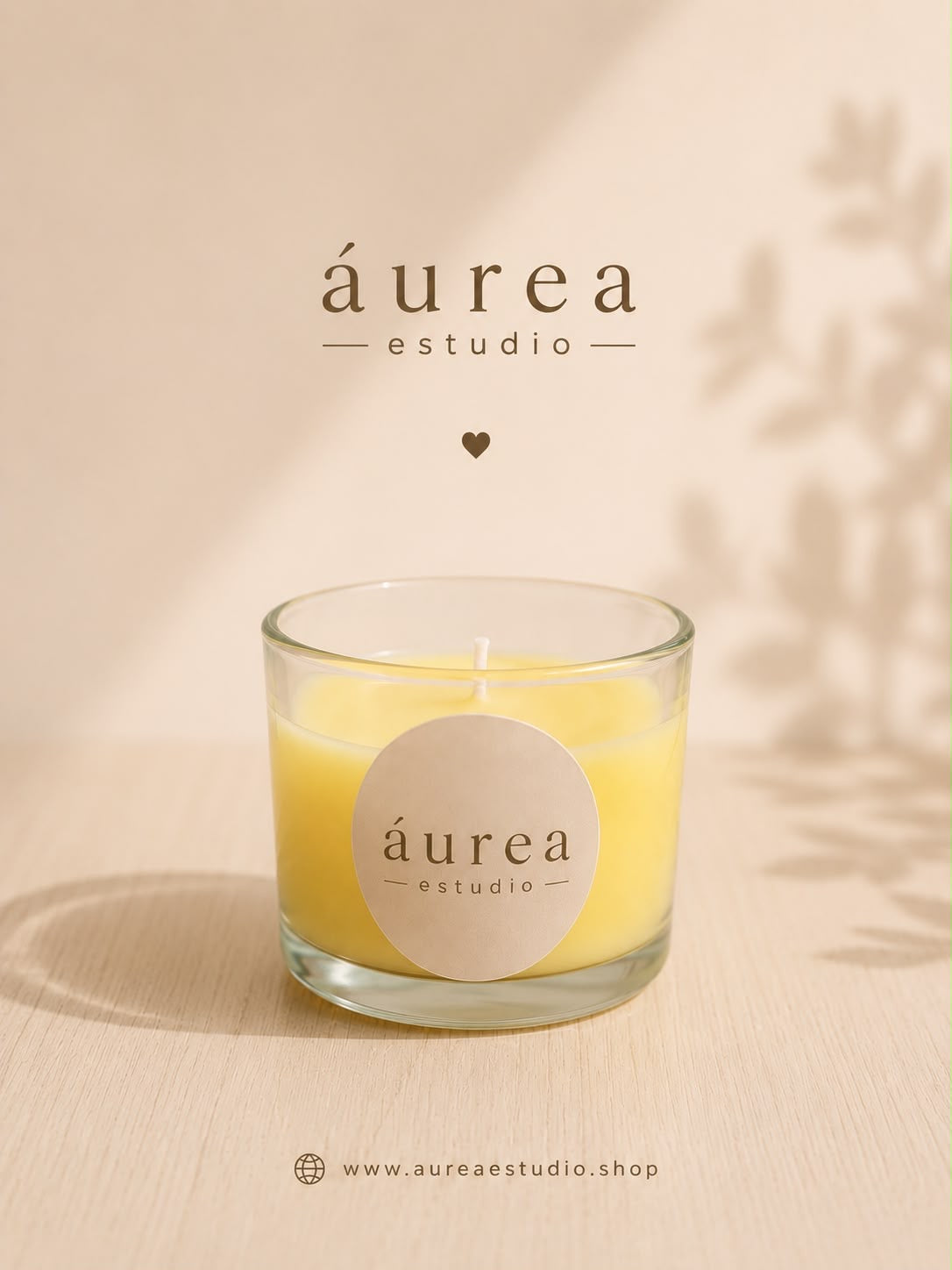 Vela Artesanal Naranja